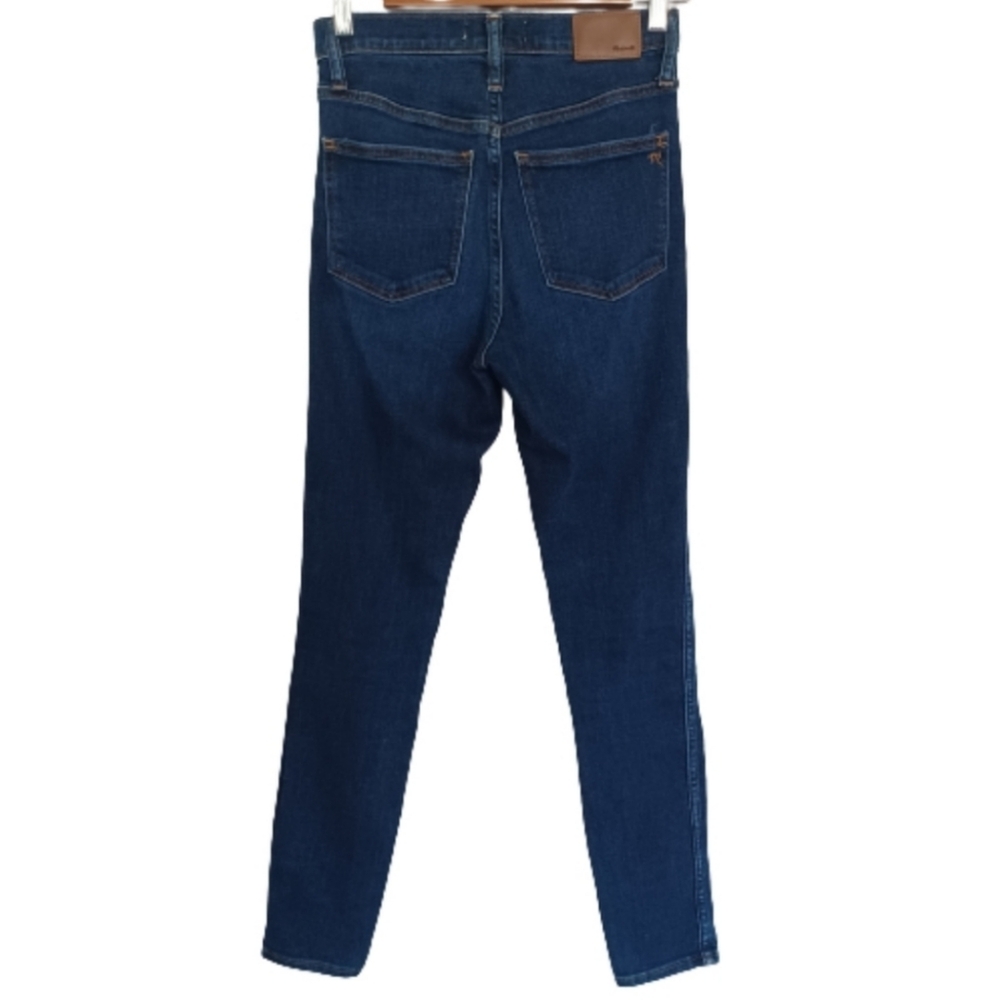 MADEWELL 10" High Rise Dark Wash Skinny Jeans Style M2230 Size 25 Stretch Pant